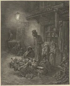 London. A Pilgrimage, 1872. Creators: Gustave Doré, Blanchard Jerrold