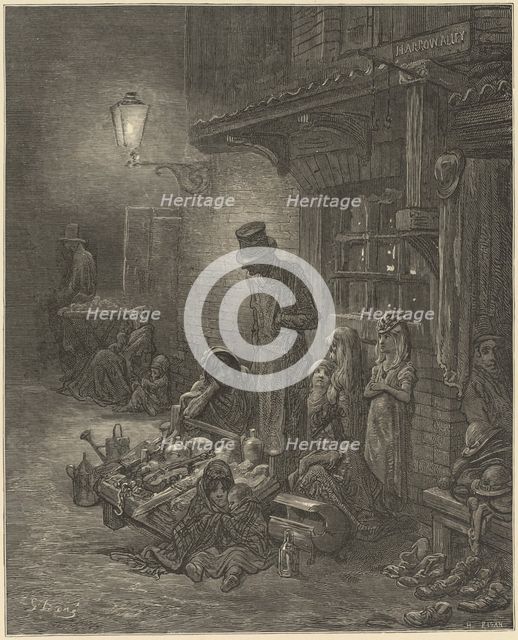 London. A Pilgrimage, 1872. Creators: Gustave Doré, Blanchard Jerrold.