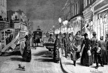 London After Dark, 1895. Creator: Unknown