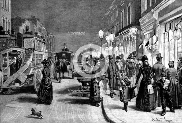 London After Dark, 1895. Creator: Unknown.