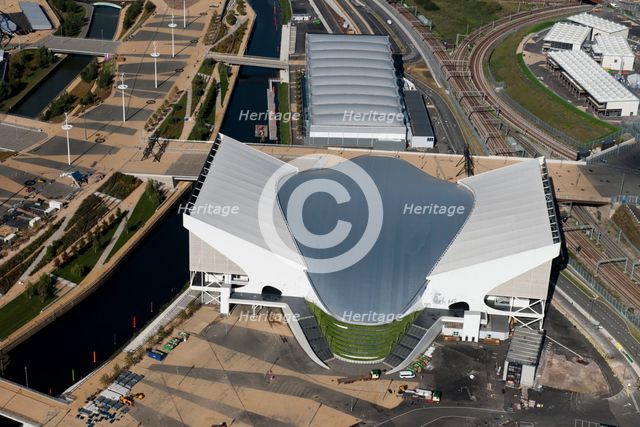 London Aquatics Centre and Water Polo Arena, Queen Elizabeth Olympic Park, London, 2012. Artist: Damian Grady.