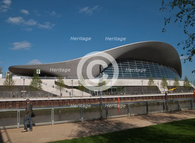 London Aquatics Centre, Carpenters Road, Queen Elizabeth Olympic Park, Newham, London, 2014. Creator: Simon Inglis.