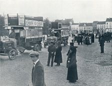 London buses in use on the Continent for transporting British Troops, c.1914