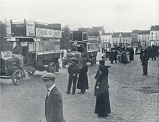 London buses in use on the Continent for transporting British Troops, c.1914
