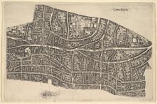 London before the Great Fire, 1666-77. Creator: Wenceslaus Hollar