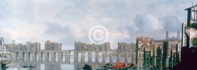 'London Bridge', 1630. Artist: Claude Jongh