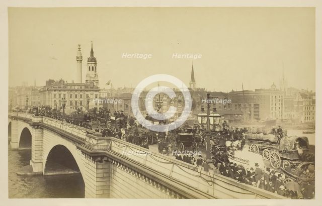 London Bridge, 1850-1900. Creator: Unknown.
