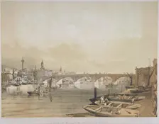 London Bridge, 1852. Artist: William Simpson