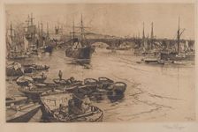 London Bridge, 1884-1885. Creator: Stephen Parrish