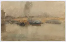 London Bridge, 1881. Creator: James Abbott McNeill Whistler