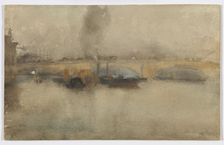 London Bridge, 1881. Creator: James Abbott McNeill Whistler