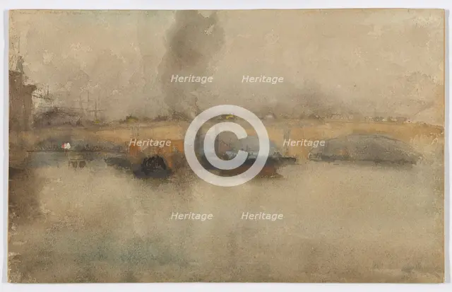 London Bridge, 1881. Creator: James Abbott McNeill Whistler.