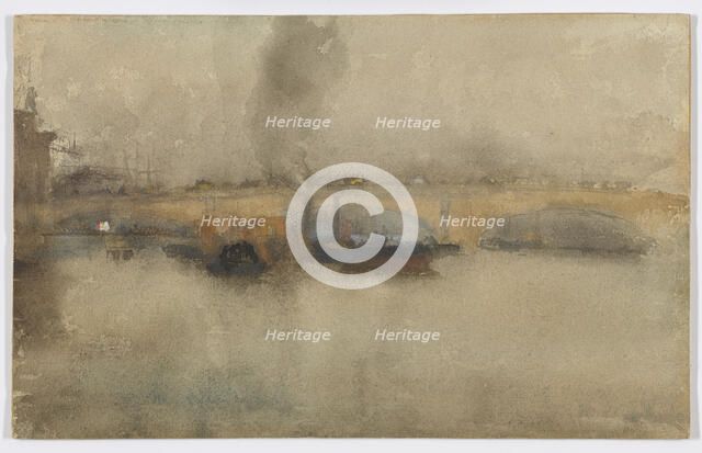 London Bridge, 1881. Creator: James Abbott McNeill Whistler.