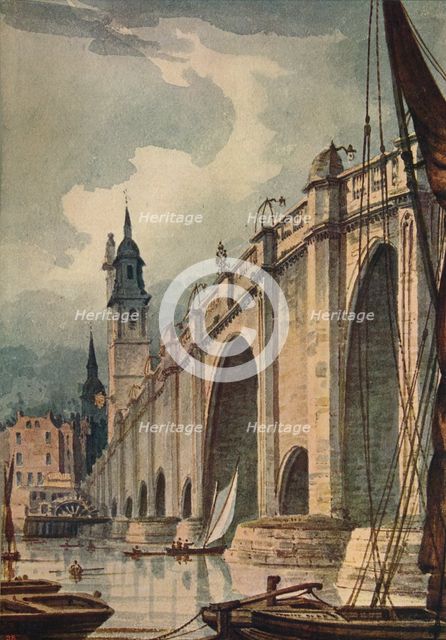 'London Bridge', 1893, (c1915). Artist: Unknown.