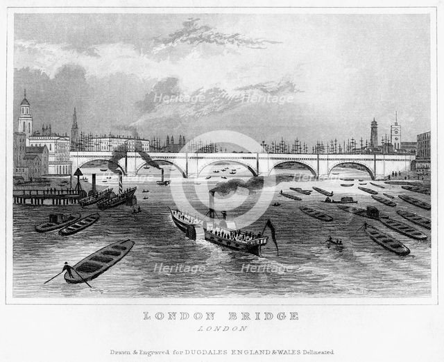 London Bridge, 19th century. Artist: Unknown