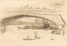 London Bridge, c. 1875. Creator: James Abbott McNeill Whistler