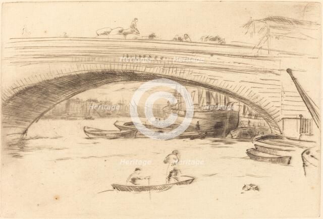 London Bridge, c. 1875. Creator: James Abbott McNeill Whistler.