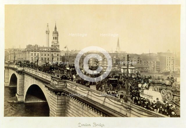 London Bridge, c1880. Artist: Unknown