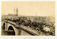 London Bridge, c1880. Creator: Unknown