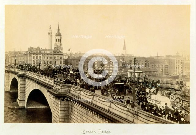London Bridge, c1880. Creator: Unknown.