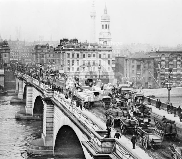 London Bridge, c1900. Creator: Unknown.