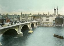 London Bridge c1900s. Creator: Eyre & Spottiswoode