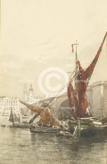 London Bridge, c1908. Creator: Clara Montalba.