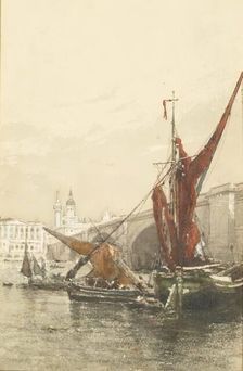 London Bridge, c1908. Creator: Clara Montalba