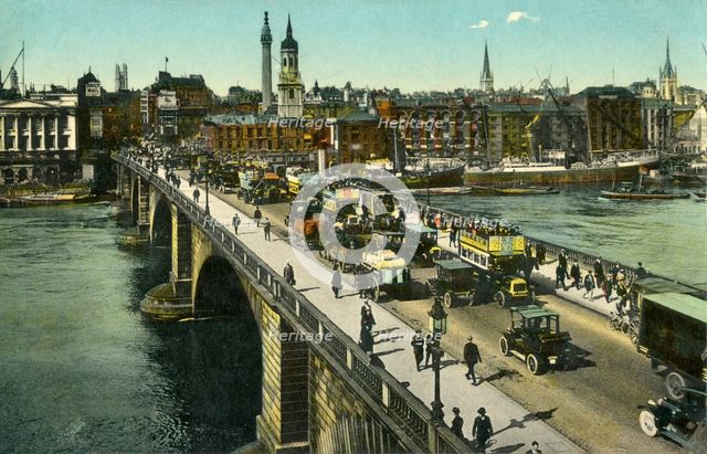 London Bridge, c1910. Creator: Unknown.