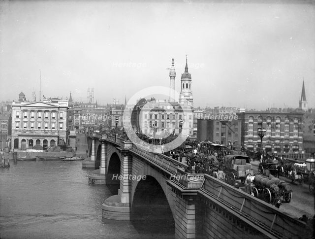 London Bridge, City Of London, 1880. Artist: Henry Taunt