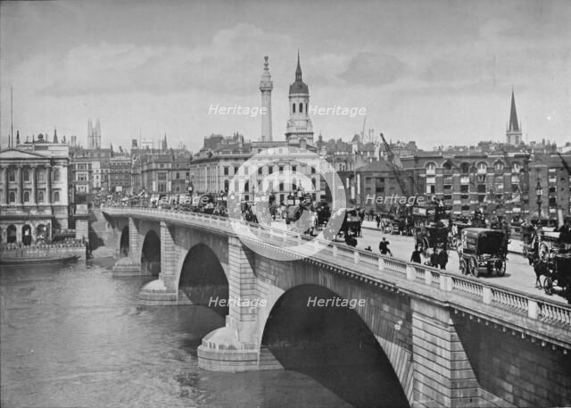 London Bridge, City of London, 1911. Artist: Pictorial Agency.