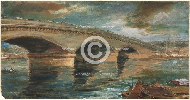London Bridge. Creator: James Holland (British, 1800-1870).