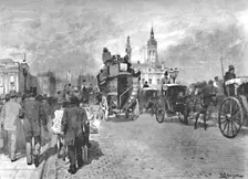 London Bridge - Going Across 1891. Creator: William Luker