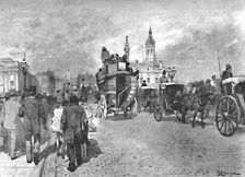 London Bridge - Going Across 1891. Creator: William Luker