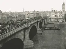 London Bridge looking North, 1895. Creator: London Stereoscopic & Photographic Co