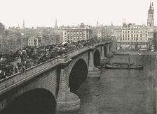 London Bridge looking North, 1895. Creator: London Stereoscopic & Photographic Co