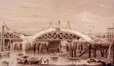 London Bridge (new), London, c1827. Artist: Anon