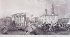 London Bridge (new), London, c1840. Artist: Thomas Higham