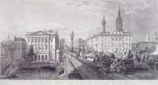 London Bridge (new), London, c1840. Artist: Thomas Higham