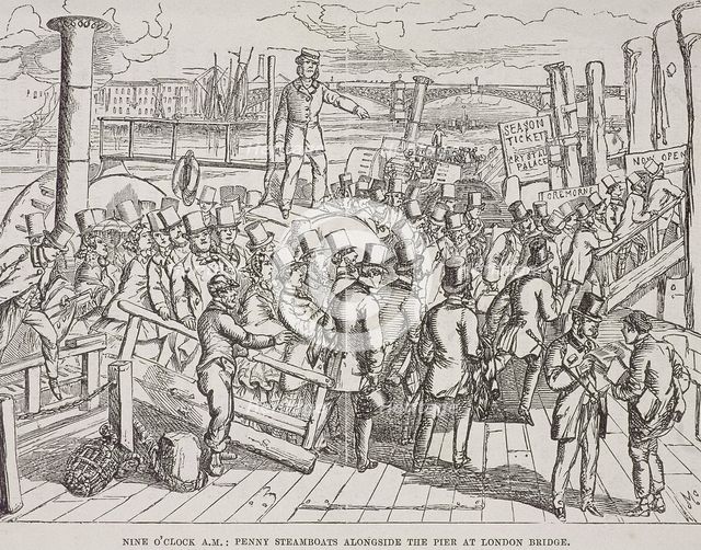 London Bridge (new), London, c1840. Artist: Anon