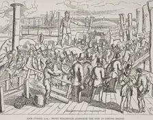 London Bridge (new), London, c1840. Artist: Anon