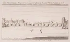 London Bridge (old), London, 1758 Artist: Anon