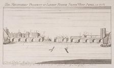 London Bridge (old), London, 1758 Artist: Anon