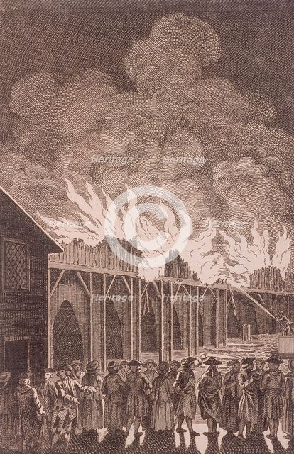 London Bridge (old), London, 1775. Artist: Charles Grignion