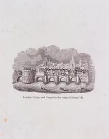 London Bridge (old), London, (c1800?) Artist: Anon