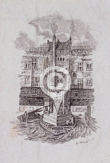 London Bridge (old), London. c1870. Artist: W Hughes