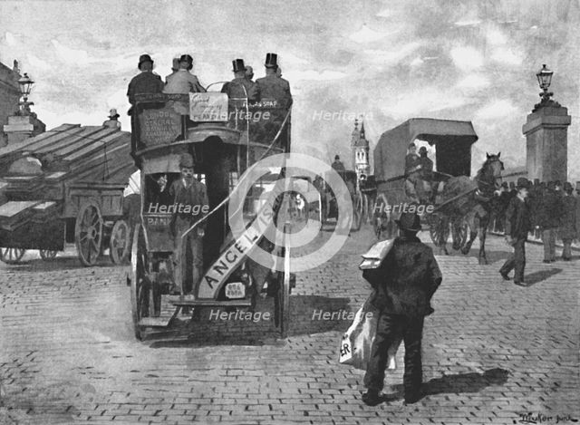 'London Bridge, South', 1891. Creator: William Luker.