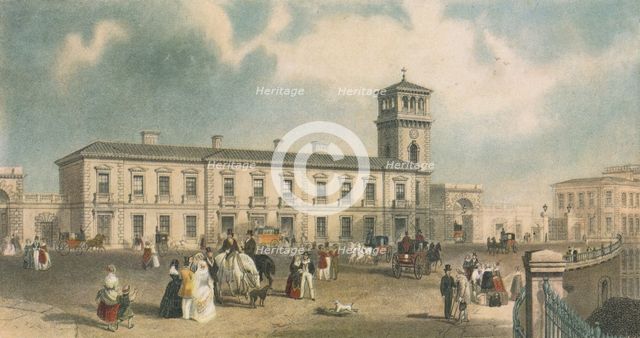 London Bridge Station, Bermondsey, London, 1845. Artist: Henry Adlard.