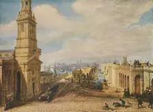 London Bridges Old and New, 1831 (1920). Artist: George Scharf