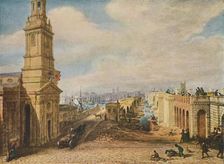 London Bridges Old and New, 1831 (1920). Artist: George Scharf